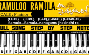 Ramuloo Ramula song keyboard notes, piano notes