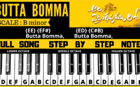 Butta Bomma keyboard notes