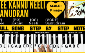 Nee Kannu Neeli Samudram song,Keyboard notes