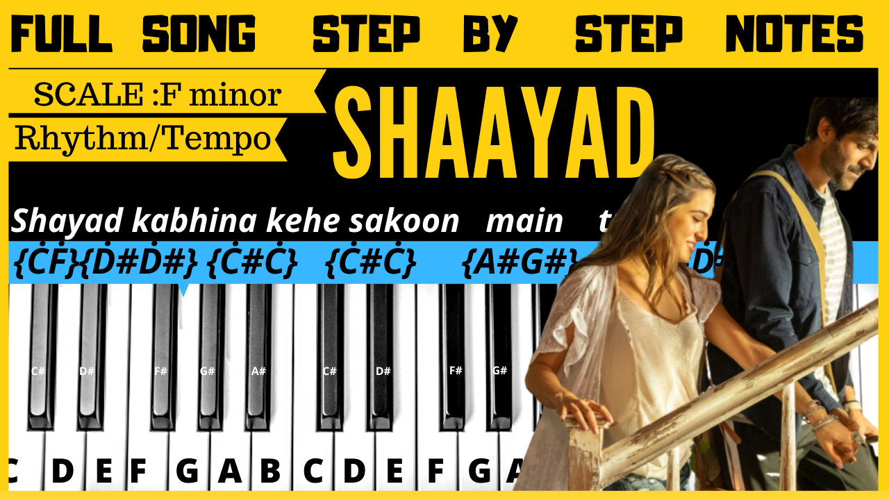 You are currently viewing Shayad song keyboard notes, piano notes