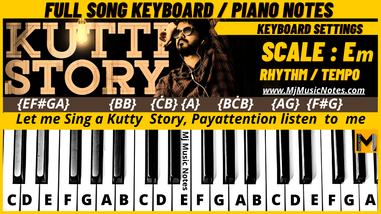 You are currently viewing Kutti Story piano keyboard notes