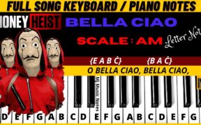 Money Heist Theme Piano Keyboard Notes | Bella Ciao