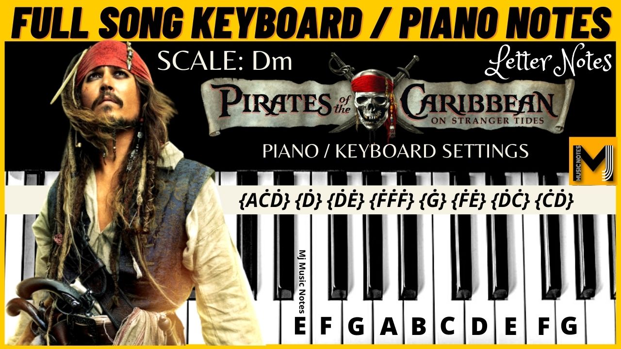 ajedrez aquí Yo pirates of the Caribbean piano keyboard notes Mj Music Notes