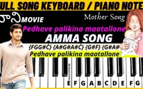 Pedave Palikina song Piano Notes