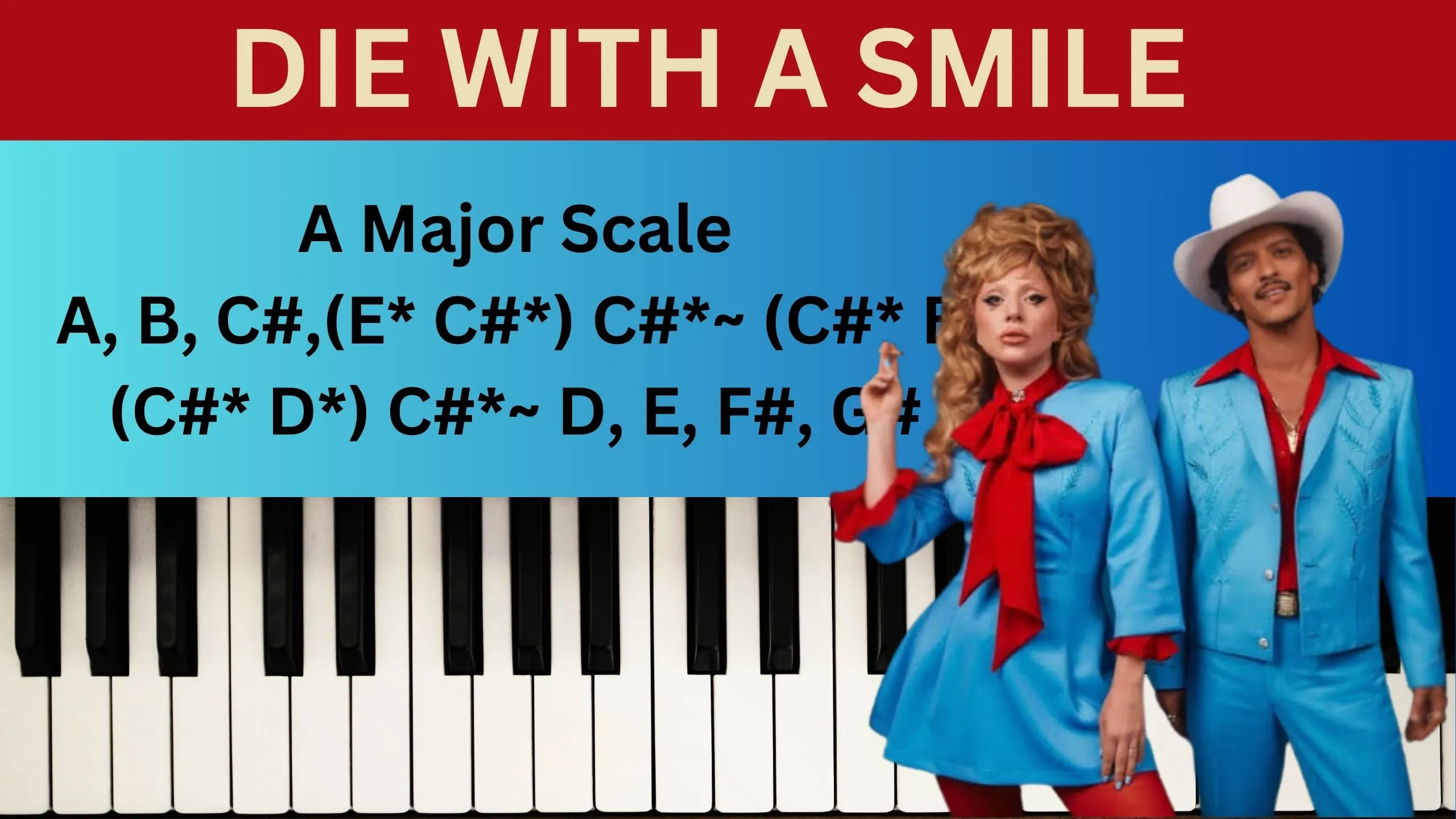 Die With a Smile Piano Notes