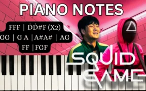 SQUID GAME Piano Notes | Mingle Game Piano Notes | Theme Song | PINK SOLDIER’S