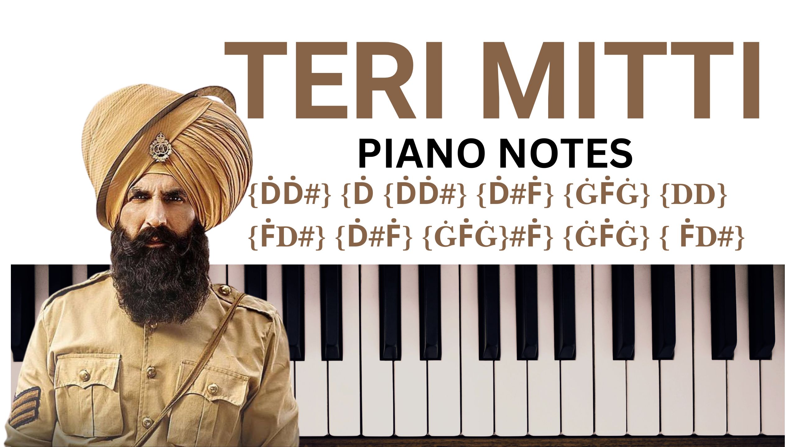 You are currently viewing Teri Mitti Full Song Piano Notes | With Chords