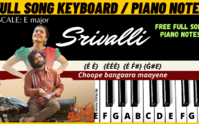 Srivalli Piano Notes and Chords