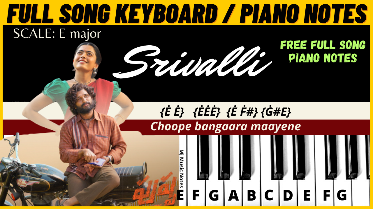 You are currently viewing Srivalli Piano Notes and Chords