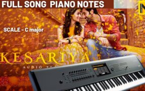 Kesariya tera piano notes | keyboard notes with chords | Arijit Singh | Brahmastra