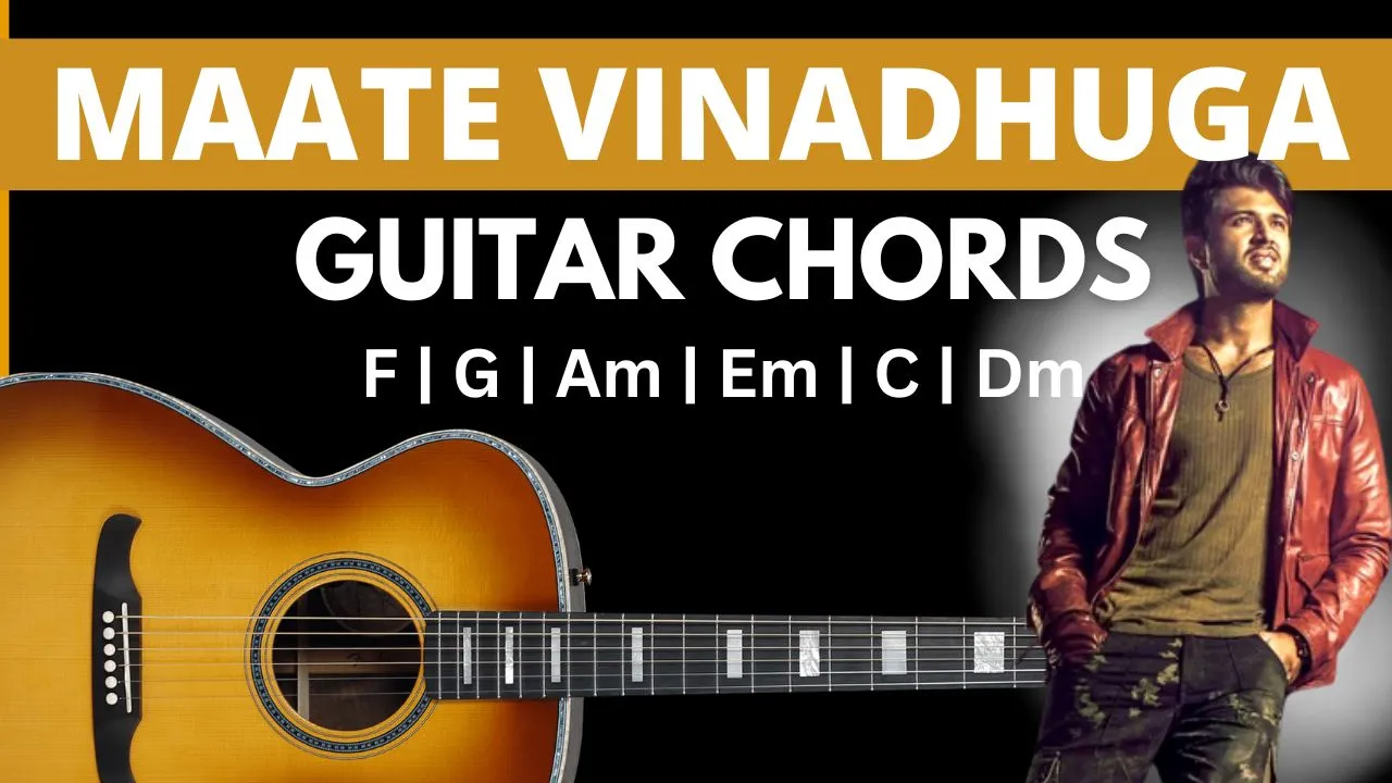 You are currently viewing Maate vinadhuga Guitar Chords | Taxi wala Movie | easy & Accurate | Sid Sriram