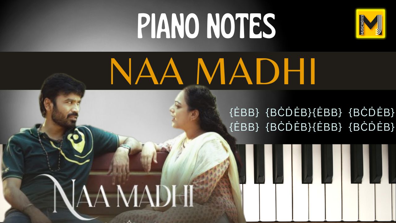 Naa Madhi Piano Notes | Thiru Movie | Dhanush movie