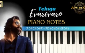 Evarevaro song Piano Notes | Animal Movie full song keyboard notes |