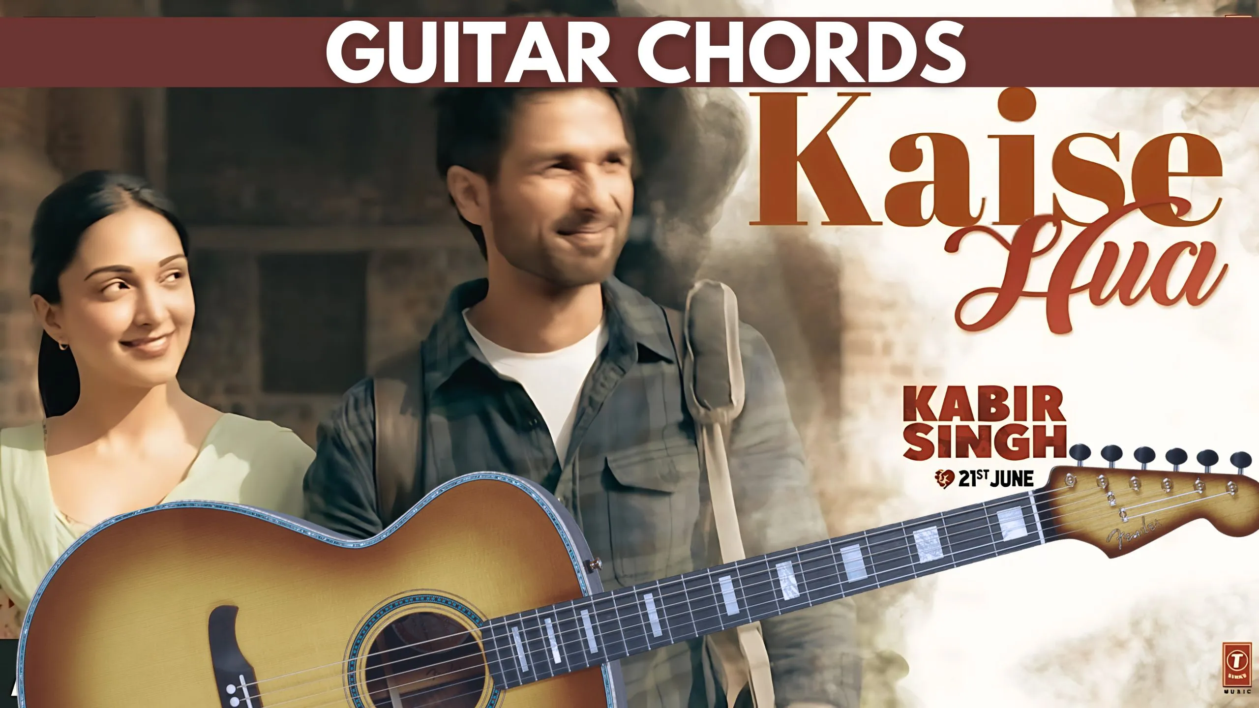 Kaise Hua Guitar Chords Chart for Beginners