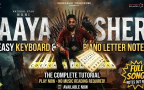 🔥 Aaya Sher Piano Notes & Keyboard Notes (Telugu) | Easy Letter Notes (2026)