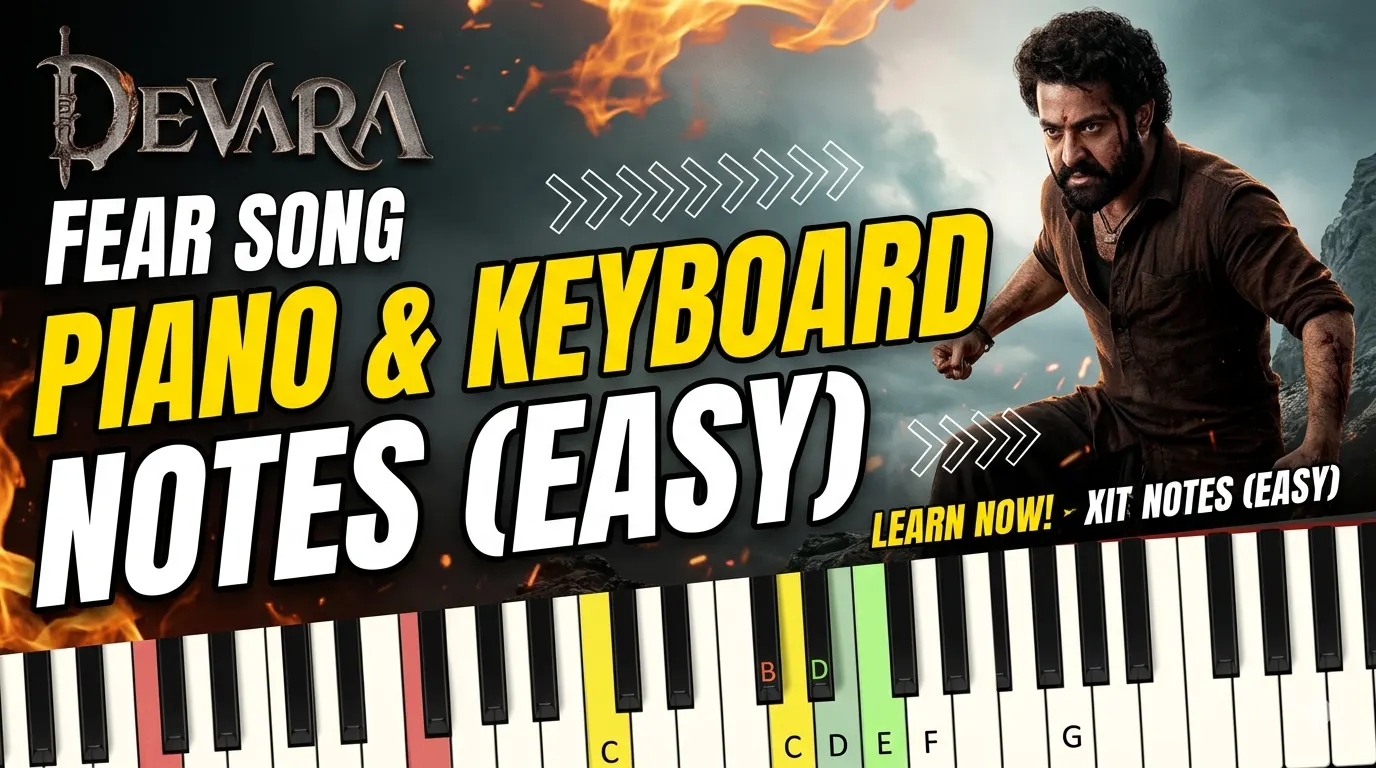 You are currently viewing 🚀 🎹 Fear Song (Devara Part 1) Piano Notes & Keyboard Letter Notes (Easy Guide)