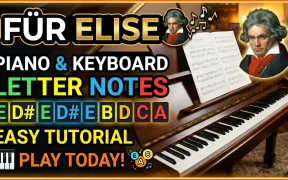 🎹Fur Elise Piano Notes & Keyboard Notes for Beginners