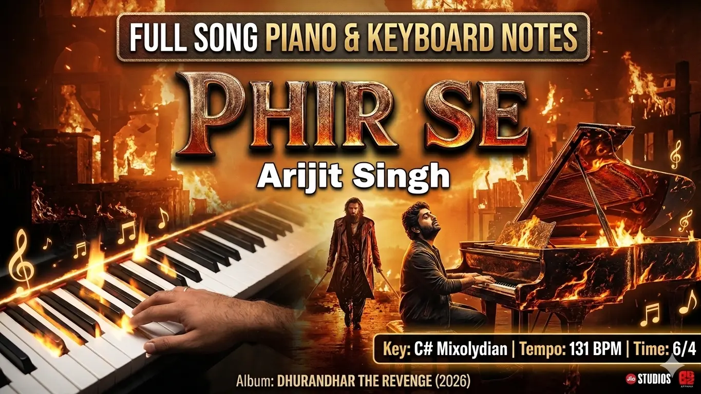 🎵 Easy 100% Accurate Phir Se Piano Notes for Beginners